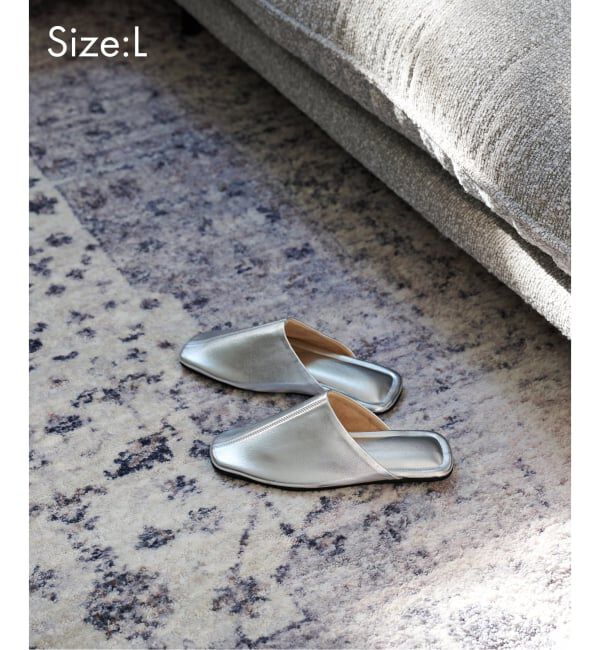 journal standard Furniture「JSF PLAIN SLIPPER L 2nd　スリッパ」|ルームシューズ|シルバー