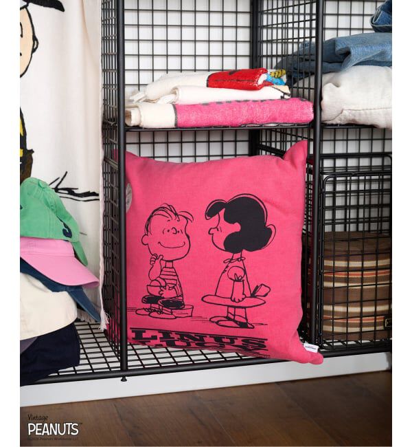 journal standard Furniture「【PEANUTS&times;SPORTS WEAR by JSF】別注 SWEAT CUSHION　クッションカバー」|クッション・クッションカバー|ピンク