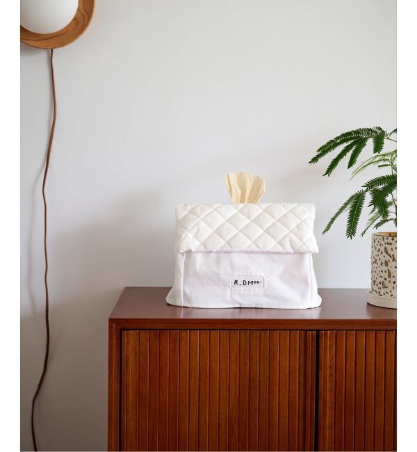 journal standard Furniture「【R&D.M.Co/オールドマンズテイラー】MANOR HOUSE　ティッシュケース」|ダストボックス|ホワイト