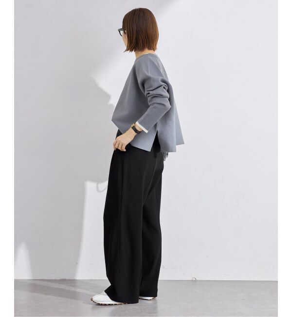 IENA「《追加》ウォッシャブル ジョーゼットスラックス」|スラックス|