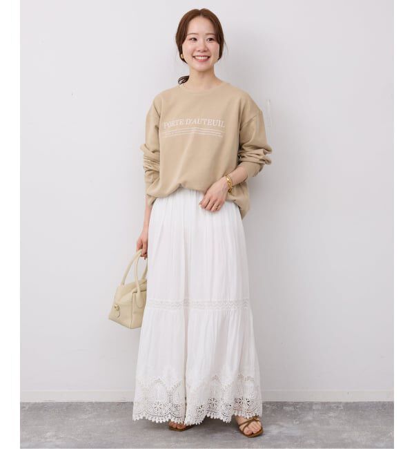 SLOBE IENA「フラッフィーテリービンテージロゴ ロングスリーブ TEE」|スウェット・ジャージ|