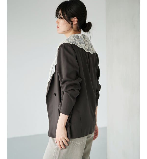 IENA「《接触冷感/手洗い可/セットアップ対応》テンダーツイル リラックスジャケット」|テーラードジャケット|
