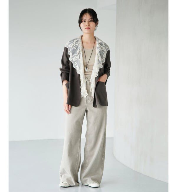 IENA「《接触冷感/手洗い可/セットアップ対応》テンダーツイル リラックスジャケット」|テーラードジャケット|