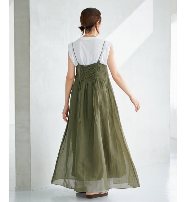 IENA「MARILYN MOON/マリリンムーン sheer cotton 2way op ワンピース 4263-105」|ワンピース|