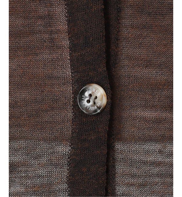 IENA「LOWER/ローヴァー 18G Tucked power shoulder ニット  LW-77」|カーディガン|