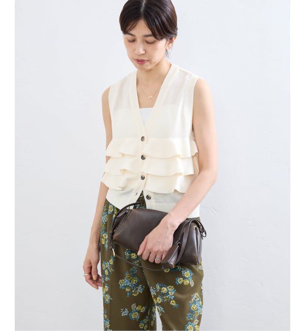 IENA「LOWER/ローヴァー 18G Sleeveless Cardigan カーディガン LW-88」|カーディガン|