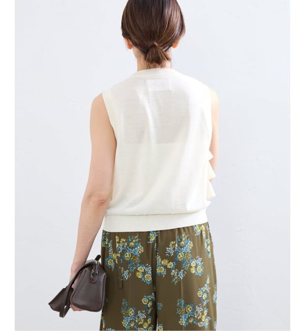 IENA「LOWER/ローヴァー 18G Sleeveless Cardigan カーディガン LW-88」|カーディガン|