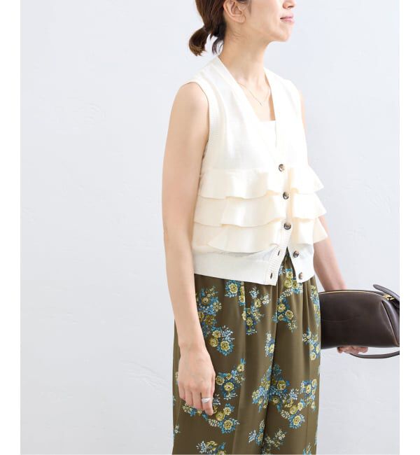 IENA「LOWER/ローヴァー 18G Sleeveless Cardigan カーディガン LW-88」|カーディガン|