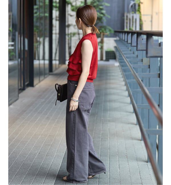 IENA「LOWER/ローヴァー 18G Sleeveless Cardigan カーディガン LW-88」|カーディガン|