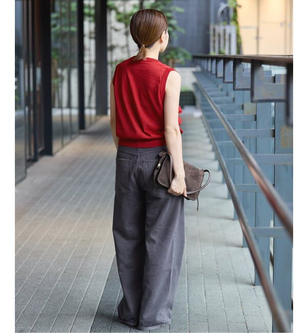 IENA「LOWER/ローヴァー 18G Sleeveless Cardigan カーディガン LW-88」|カーディガン|