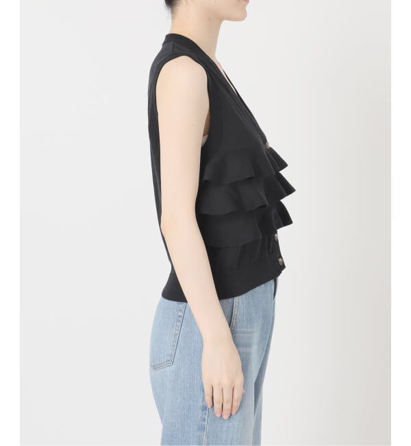 IENA「LOWER/ローヴァー 18G Sleeveless Cardigan カーディガン LW-88」|カーディガン|