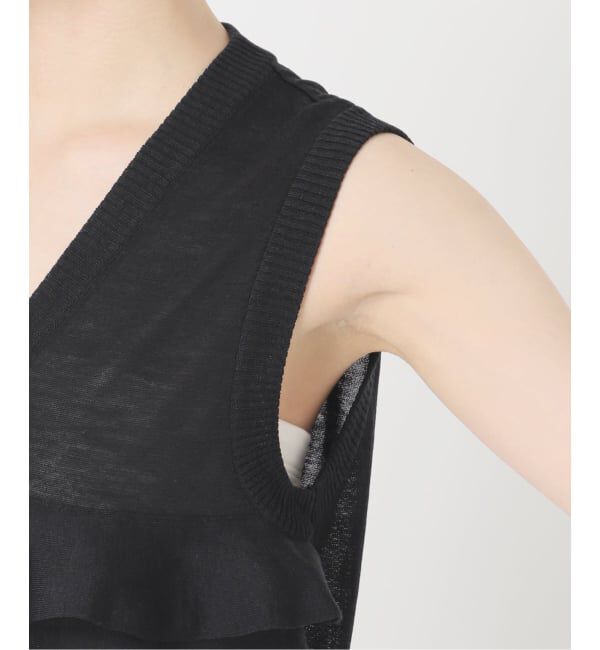 IENA「LOWER/ローヴァー 18G Sleeveless Cardigan カーディガン LW-88」|カーディガン|