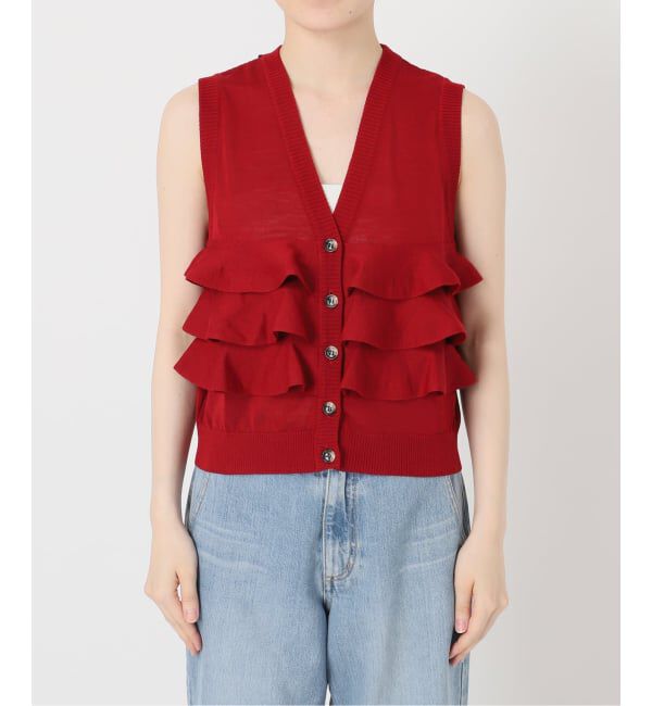 IENA「LOWER/ローヴァー 18G Sleeveless Cardigan カーディガン LW-88」|カーディガン|