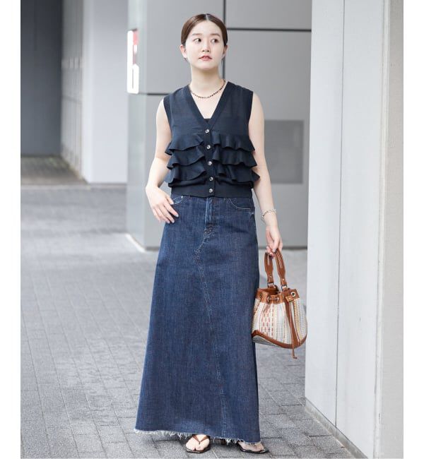 IENA「《予約》YANUK/ヤヌーク 別注 Flare Long Skirt スカート」|スカート|