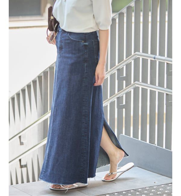 IENA「《予約》YANUK/ヤヌーク 別注 Flare Long Skirt スカート」|スカート|