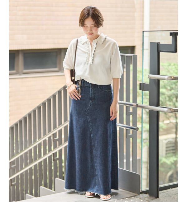 IENA「《予約》YANUK/ヤヌーク 別注 Flare Long Skirt スカート」|スカート|
