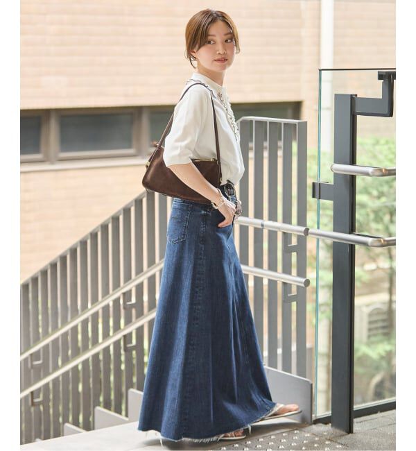 IENA「《予約》YANUK/ヤヌーク 別注 Flare Long Skirt スカート」|スカート|