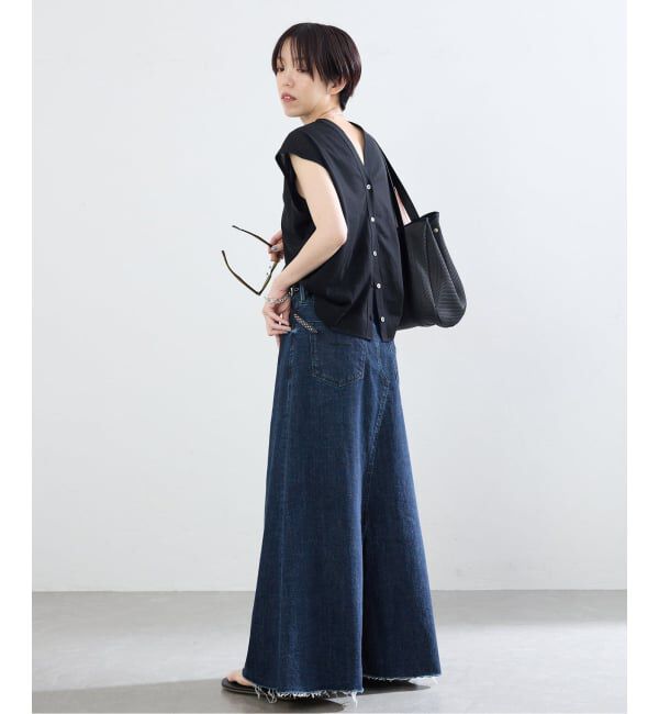 IENA「《予約》YANUK/ヤヌーク 別注 Flare Long Skirt スカート」|スカート|