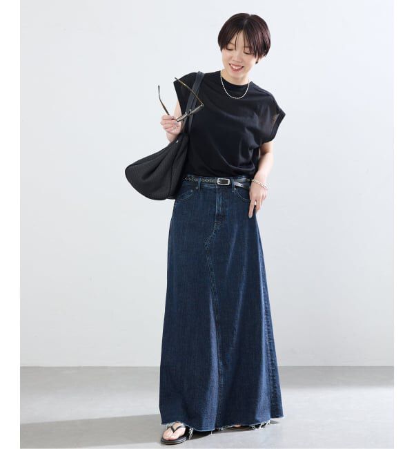IENA「《予約》YANUK/ヤヌーク 別注 Flare Long Skirt スカート」|スカート|