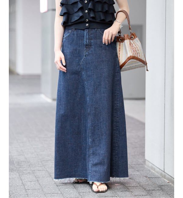 IENA「《予約》YANUK/ヤヌーク 別注 Flare Long Skirt スカート」|スカート|