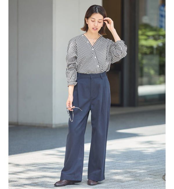 IENA「《新色/追加》MA/RE/マレ カシュクールシャツ SIGNITURE SH」|シャツ・ブラウス|