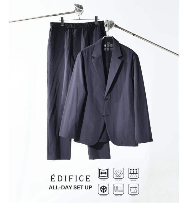 EDIFICE「【EDIFICE ALL-DAY SETUPシリーズ】2点セット ジャケット&パンツ《WEB限定》」|テーラードジャケット|