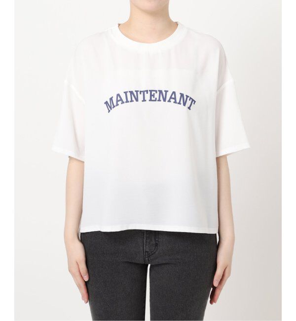 JOURNAL STANDARD relume「《追加2》2WAYジョーゼットロゴTEE」|Tシャツ・カットソー|