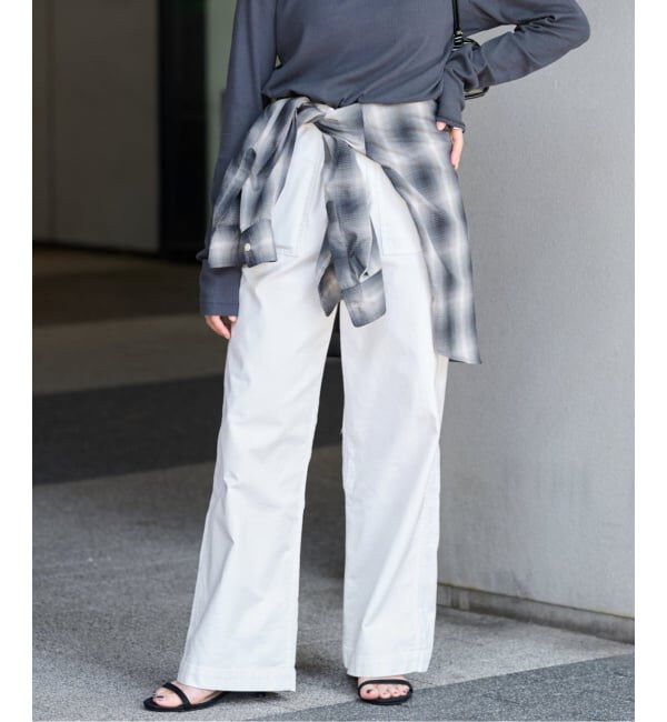 JOURNAL STANDARD relume「《追加2》ワイドベイカーパンツ」|カーゴ|ホワイト