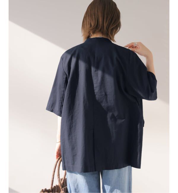 JOURNAL STANDARD relume「［手洗い可］リネンコットンハーフスリーブジャケット」|その他|