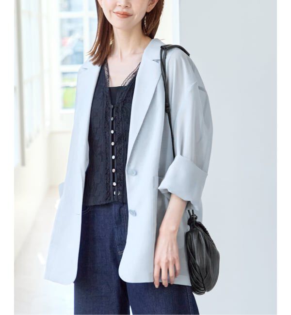 U by SPICK&SPAN「《追加2》シアーオーバージャケット」|テーラードジャケット|