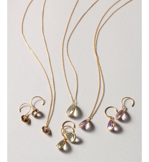 Spick and Span「《WEB限定》【SAMH by LILAS】グリーンアメジストネックレス SVK18GP」|ネックレス|