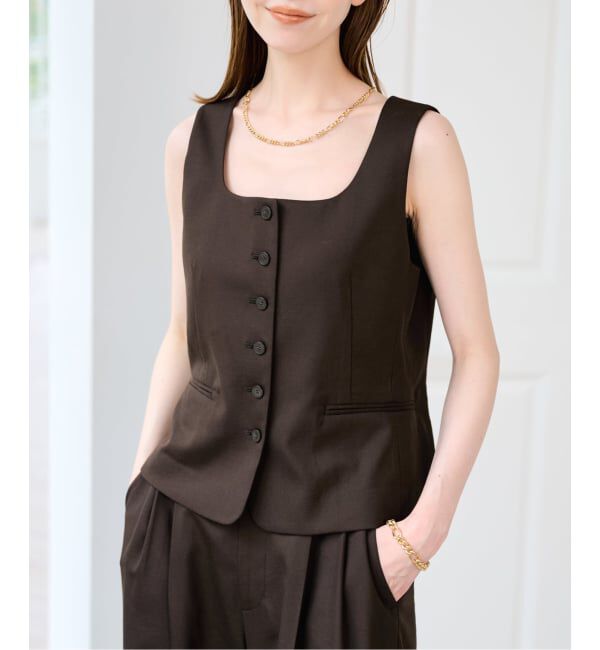 U by SPICK&SPAN「《予約》ツイルストレッチベスト」|その他|