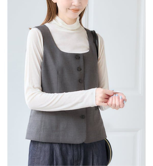 U by SPICK&SPAN「《予約》ツイルストレッチベスト」|その他|
