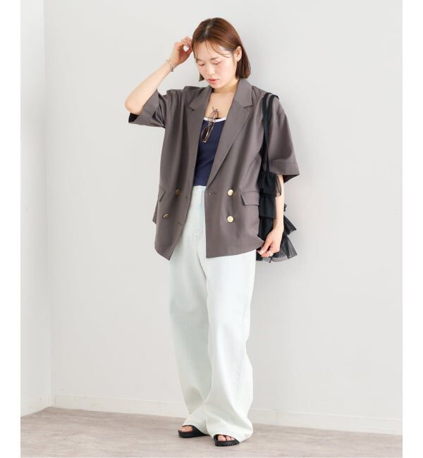 U by SPICK&SPAN「《追加》ウォッシャブルリネンジャケット」|テーラードジャケット|