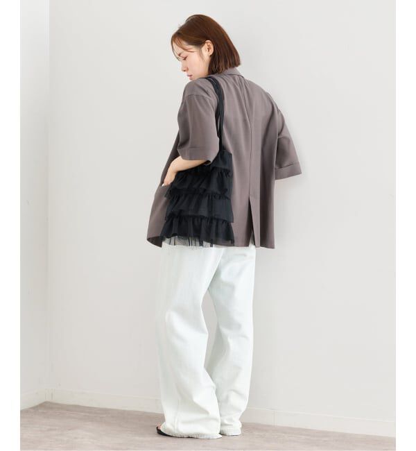 U by SPICK&SPAN「《追加》ウォッシャブルリネンジャケット」|テーラードジャケット|