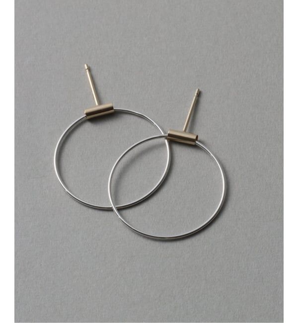 Spick and Span「《WEB限定》【SAMH by LILAS】コンビサークルピアス SV（両耳）」|ピアス|