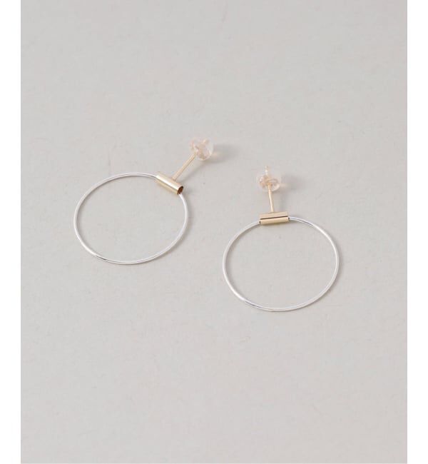 Spick and Span「《WEB限定》【SAMH by LILAS】コンビサークルピアス SV（両耳）」|ピアス|