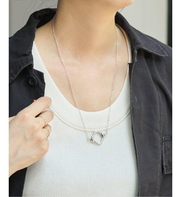 Spick and Span「《別注》BASENOTES / ベースノート グラスフォルダーネックレス*」|ネックレス|
