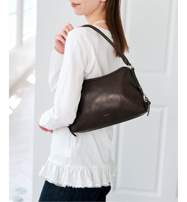 U by SPICK&SPAN「STAND OIL/スタンドオイル Mushy Bag Mini」|ハンドバッグ|ブラウン