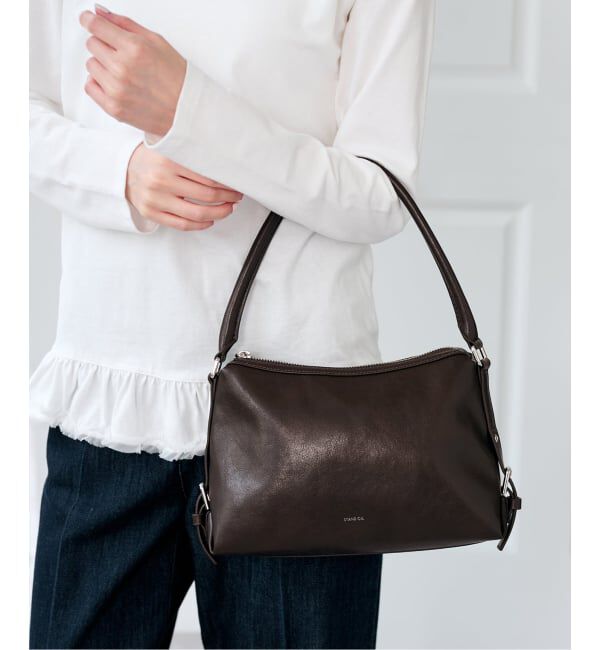 U by SPICK&SPAN「STAND OIL/スタンドオイル Mushy Bag Mini」|ハンドバッグ|