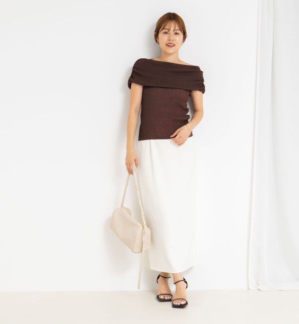 NOLLEY'S sophi「◇【WEB限定カラーあり】《手洗い可能》シアーオフショルプルオーバーニット」|ニット・セーター|