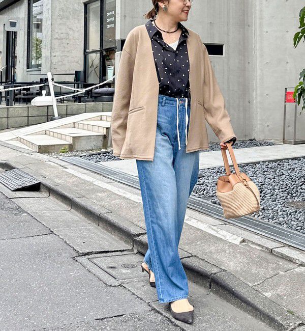 Rie Miller「【RM denim】リネン混ひも付きリラックスパンツ」|その他|