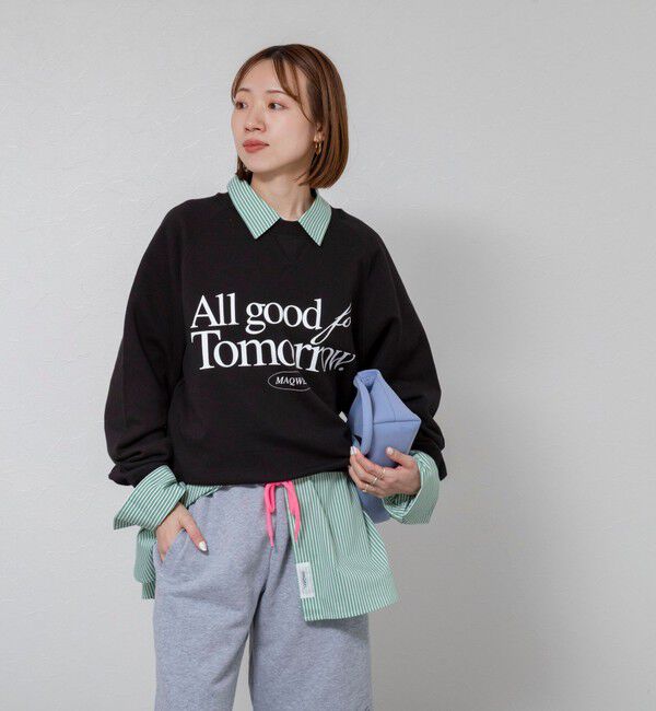 MAQWEL「【MAQWEL/マクウェル】《セットアップ対応》ウォッシャブルAgfT SWEAT」|スウェット・ジャージ|
