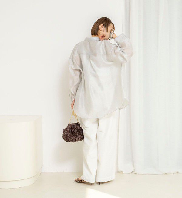 NOLLEY'S「【一部WEB限定サイズ】《撥水》ウォッシャブル撥水ワイドラップパンツ」|その他|