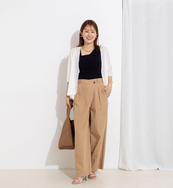NOLLEY'S「【一部WEB限定サイズ】《撥水》ウォッシャブル撥水ワイドラップパンツ」|その他|
