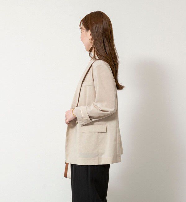 NOLLEY'S sophi「《セットアップ対応》ウォッシャブルブリーザブルシャンブレーダブルジャケット」|テーラードジャケット|