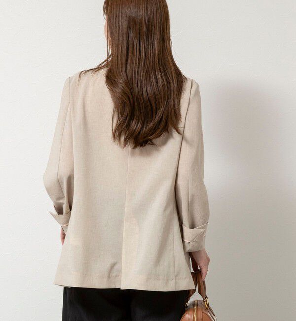 NOLLEY'S sophi「《セットアップ対応》ウォッシャブルブリーザブルシャンブレーダブルジャケット」|テーラードジャケット|