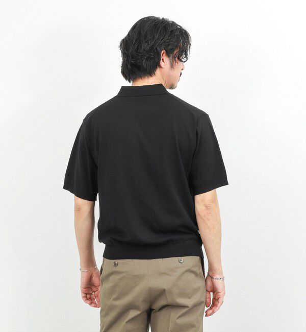 NOLLEY'S goodman「強撚シルクコットン 成型スキッパーニットポロ 26SS / ウォッシャブル」|ポロシャツ|