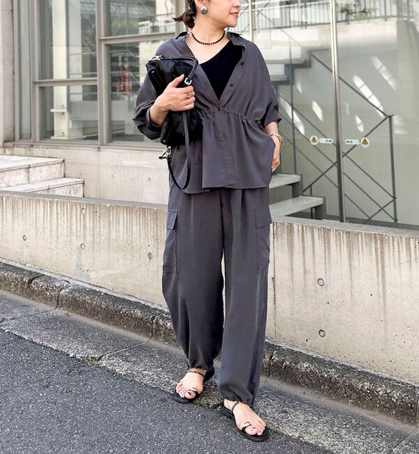 NOLLEY'S「《セットアップ対応》ウォッシャブルサンドウォッシュカーゴパンツ」|カーゴ|