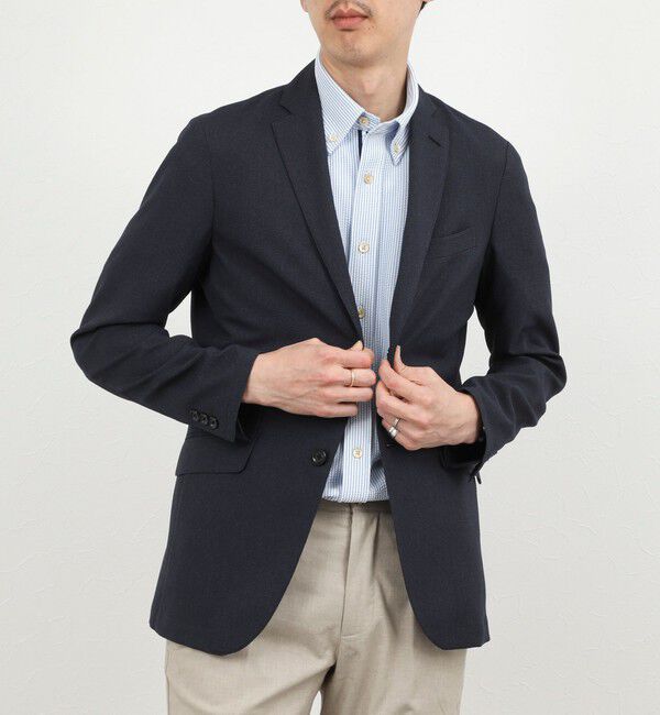 NOLLEY'S goodman「《ビジカジ対応》トリコットサッカーテープBD SS 半袖ボタンダウンシャツ 26SS」|シャツ・ブラウス|